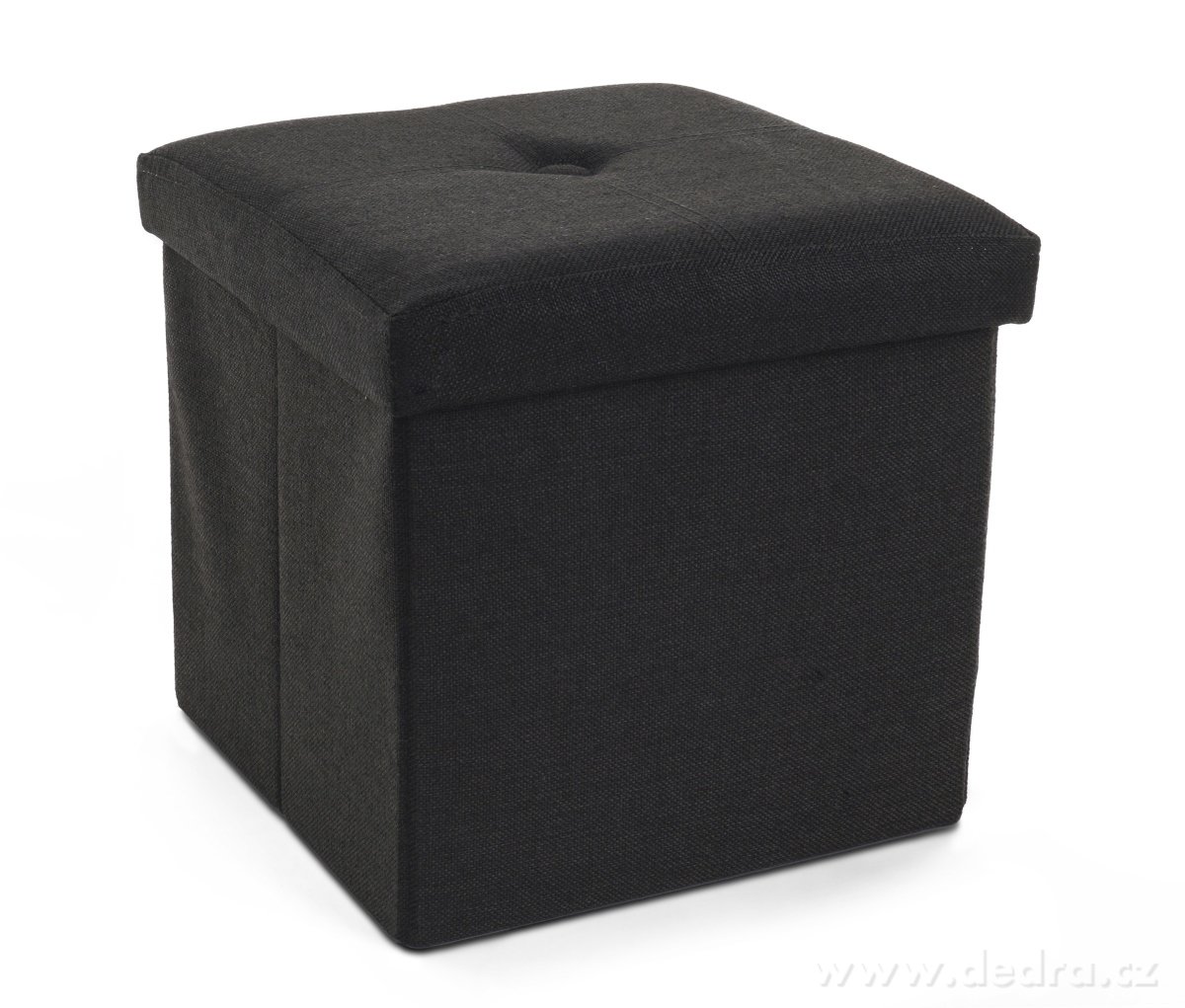 Puff ülőke tárolóval összecsukható M - fekete
