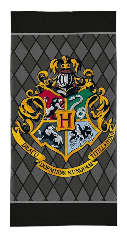 Harry Potter black törölköző 70x140 cm