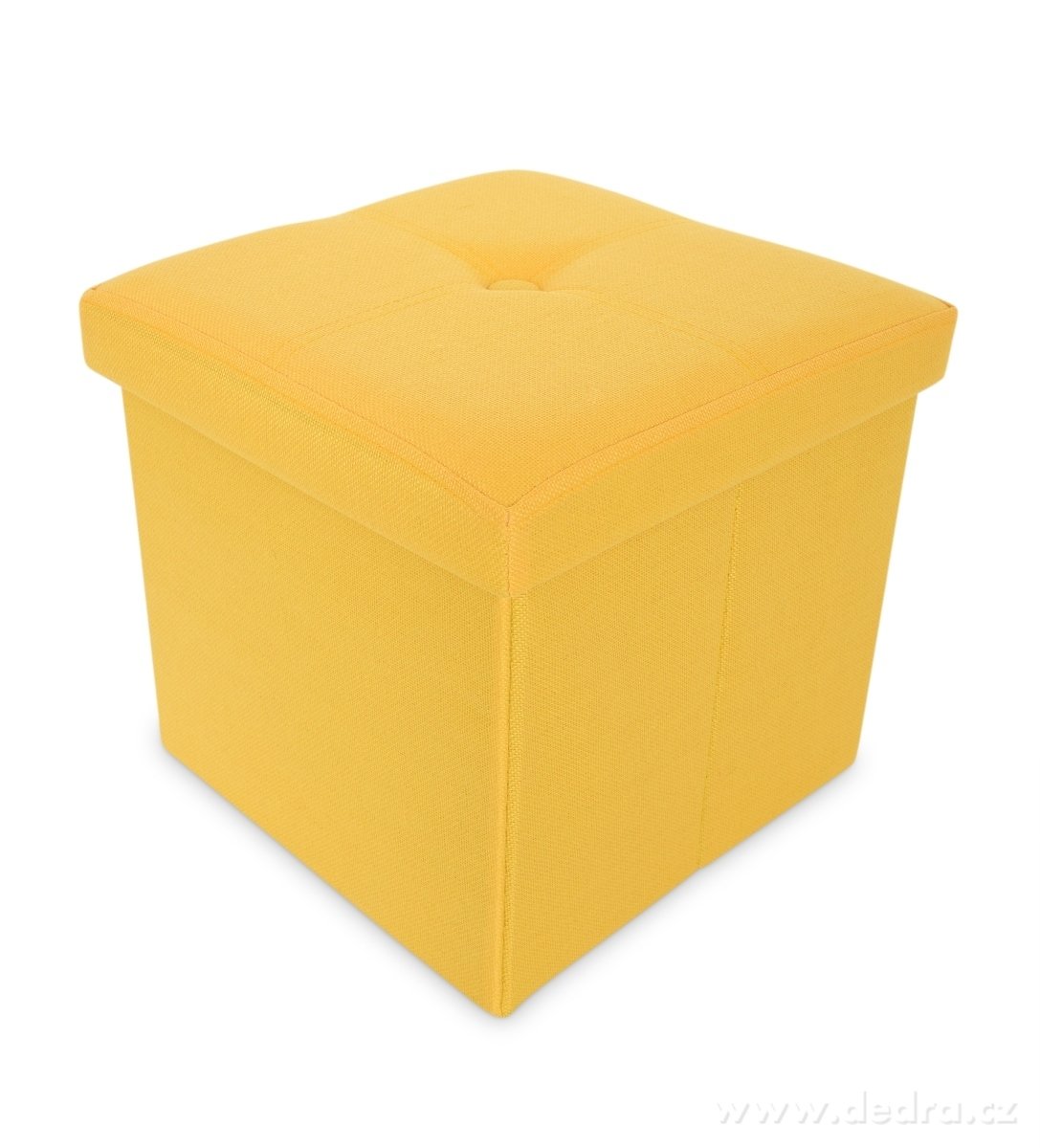 Puff ülőke tárolóval összecsukható M - sárga