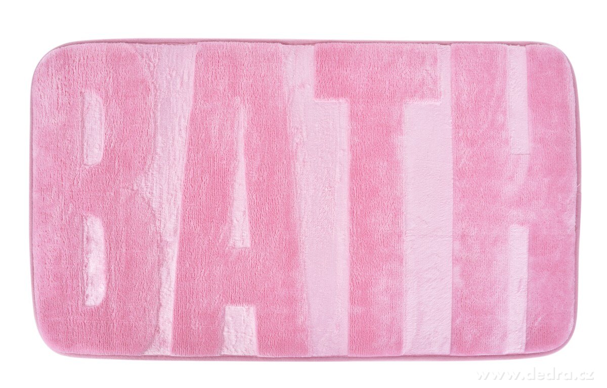 BATH Fürdőszoba szőnyeg 70x45 cm - pasztell rózsaszín