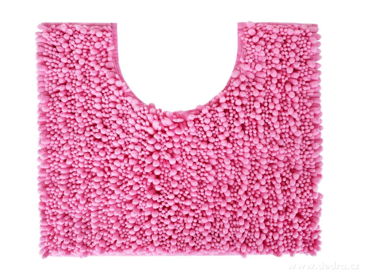 WC szőnyeg 3D CORAL SASANKA 50x45 cm - rózsaszín