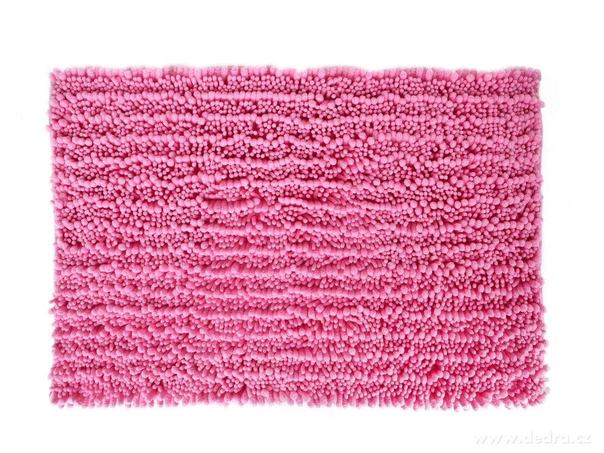 Fürdőszoba szőnyeg 3D CORAL SASANKA 80x50 cm - rózsaszín