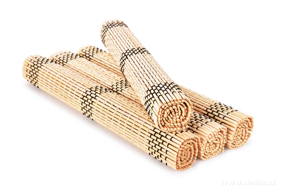 GoEco bambusz tányéralátét 4 darab 44x30 cm - Natúr