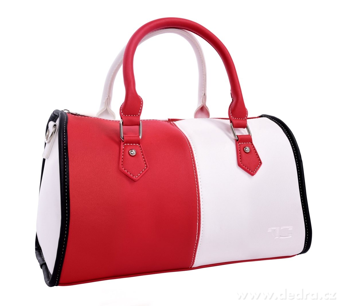 MYSTIQUE ekobőr női táska piros-fehér