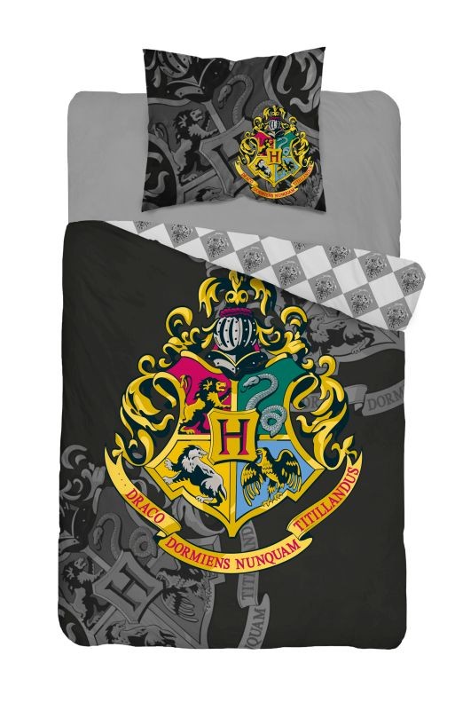 Harry Potter Black Címer fekete ágyneműhuzat 140x200 cm