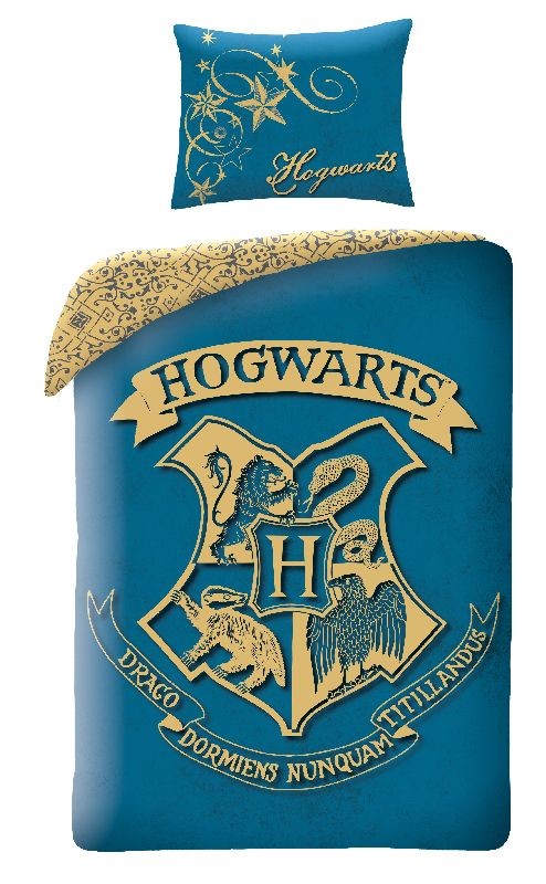 Harry Potter Hogwarts Blue ágyneműhuzat 140x200 cm