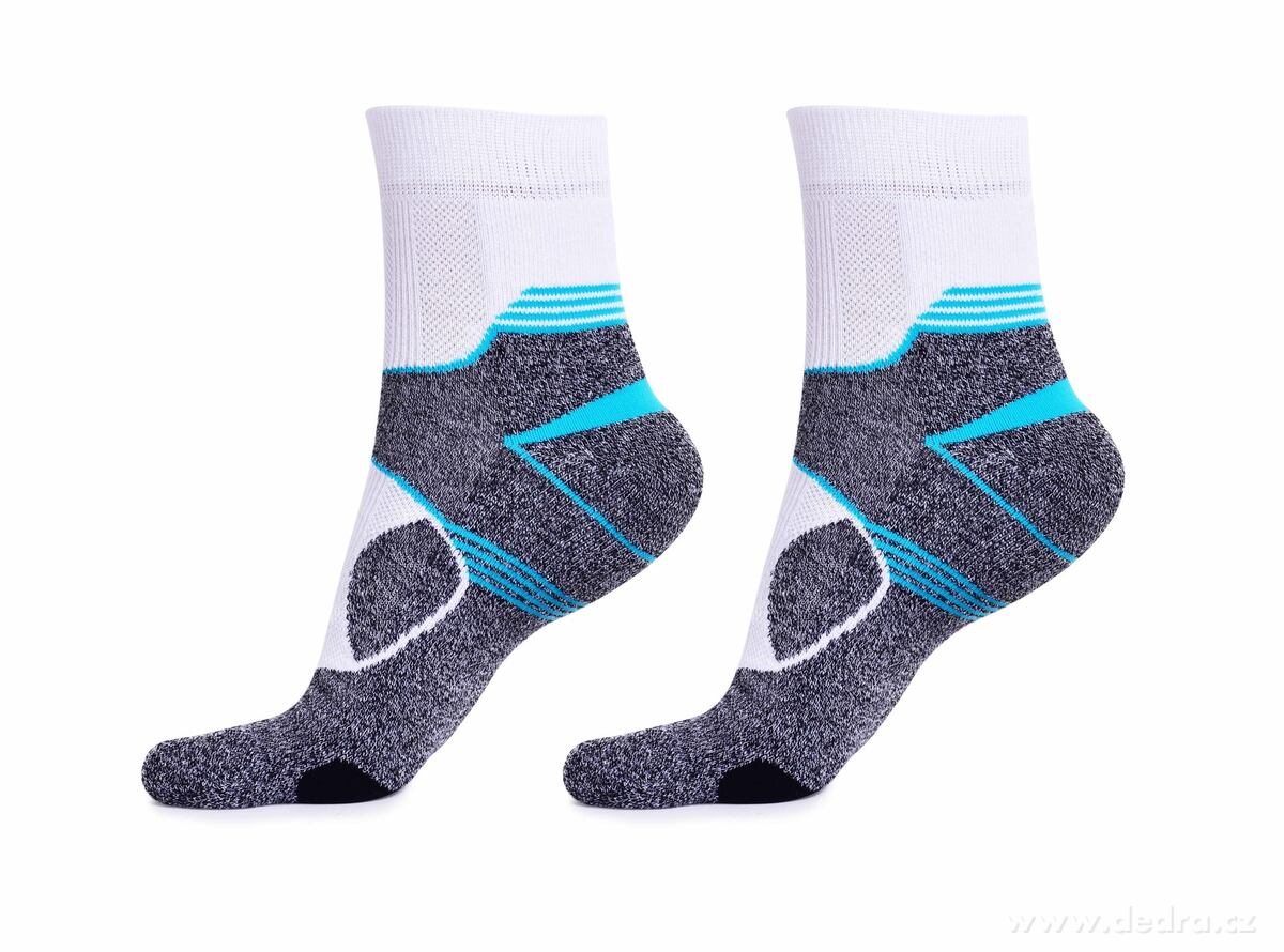 CoolMax funkcionális sport zokni 42-46 szürke/fehér/kék