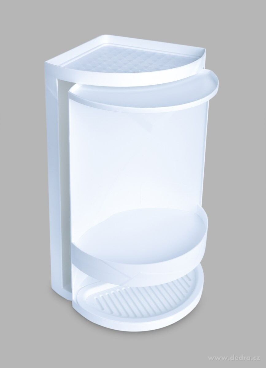 CARROUSEL Műanyag sarokpolc 360°-ban forgatható - 41,5 cm