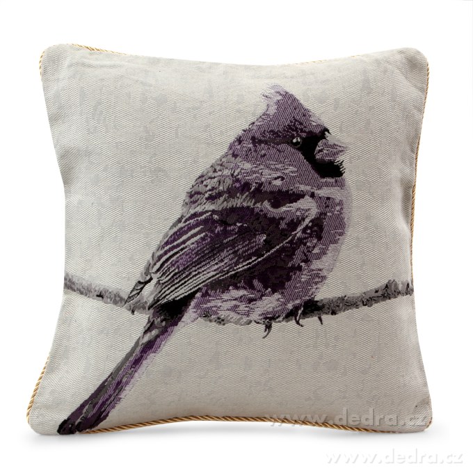 Gobelin párnahuzat - bird violet 