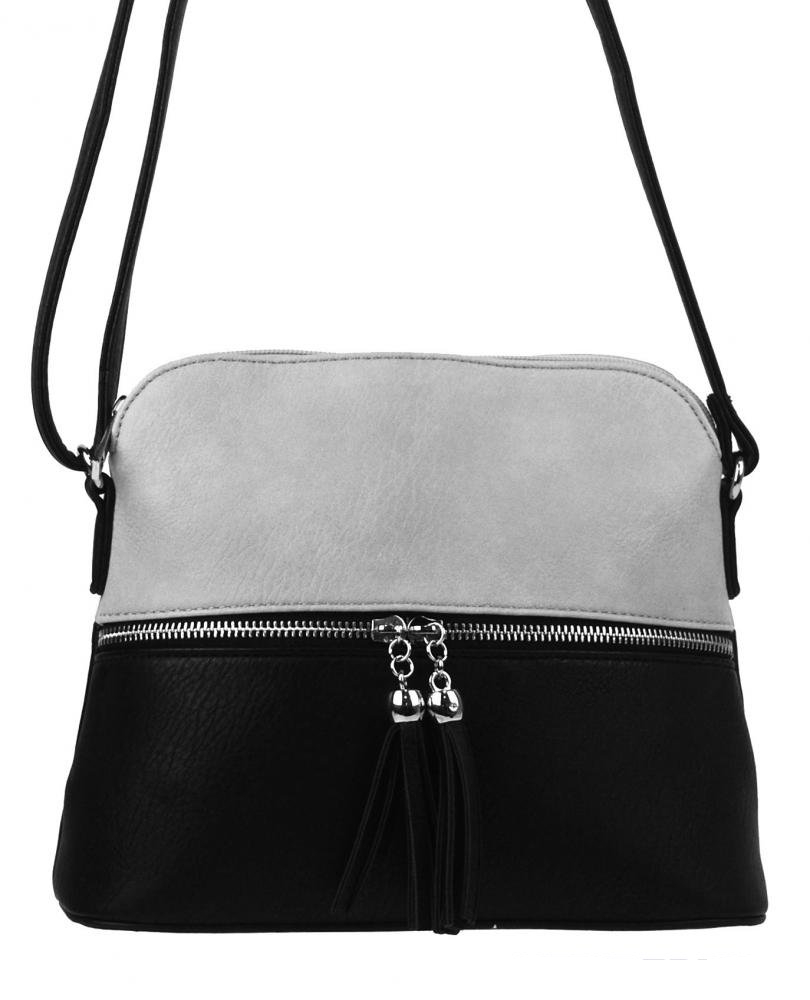 NEW BERRY NH6021 Crossbody táska - fekete/szürke