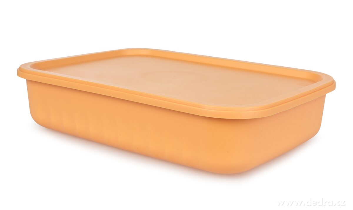 Műanyag tároló doboz tetővel 5 l - Narancssárga
