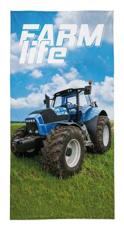 Farm life traktoros törölköző 70x140 cm