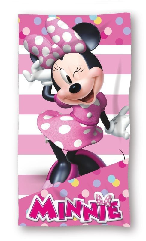 Minnie egér csíkos törölköző 70x140 cm