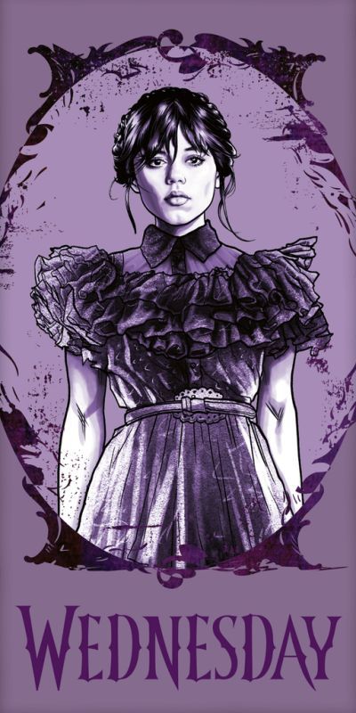 Wednesday Purple  törölköző 70x140 cm