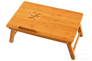 Bambusz laptoptartó kisasztal