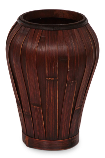 Bambusz váza - mahagón